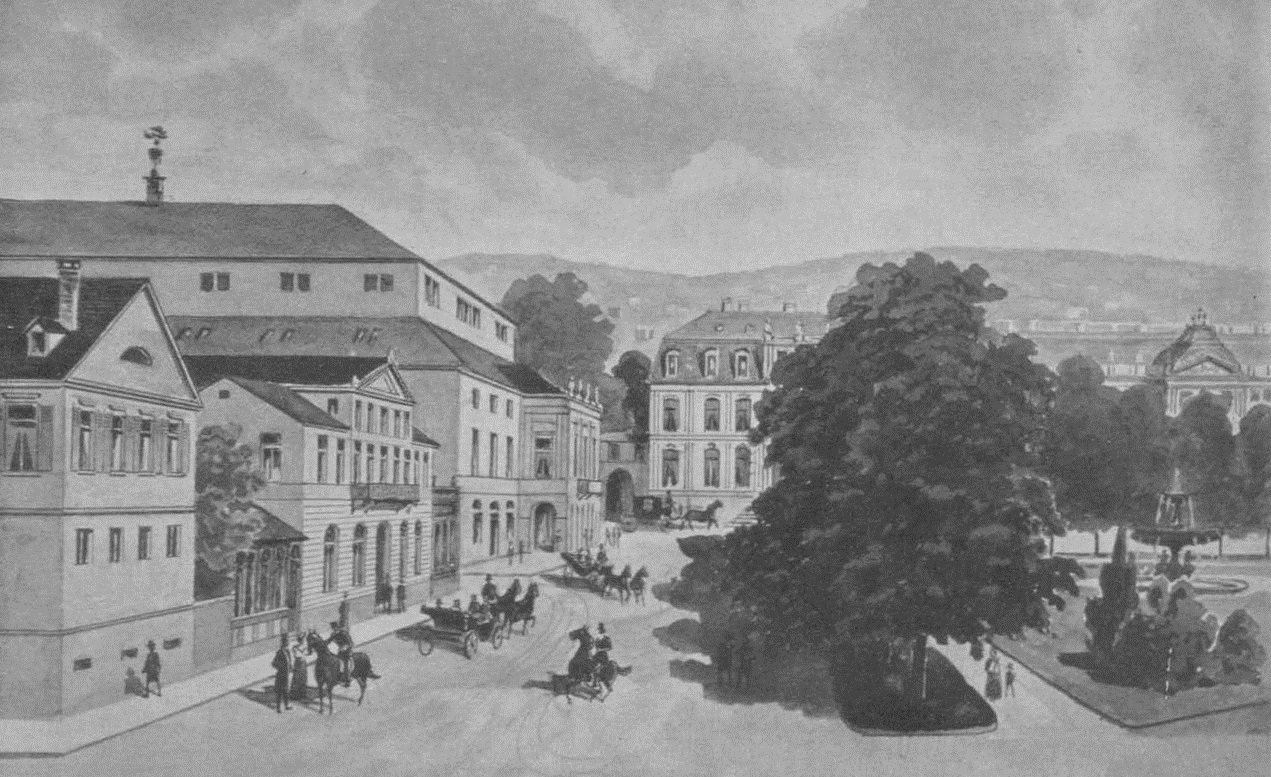 1843 alte Ansicht von Stuttgart