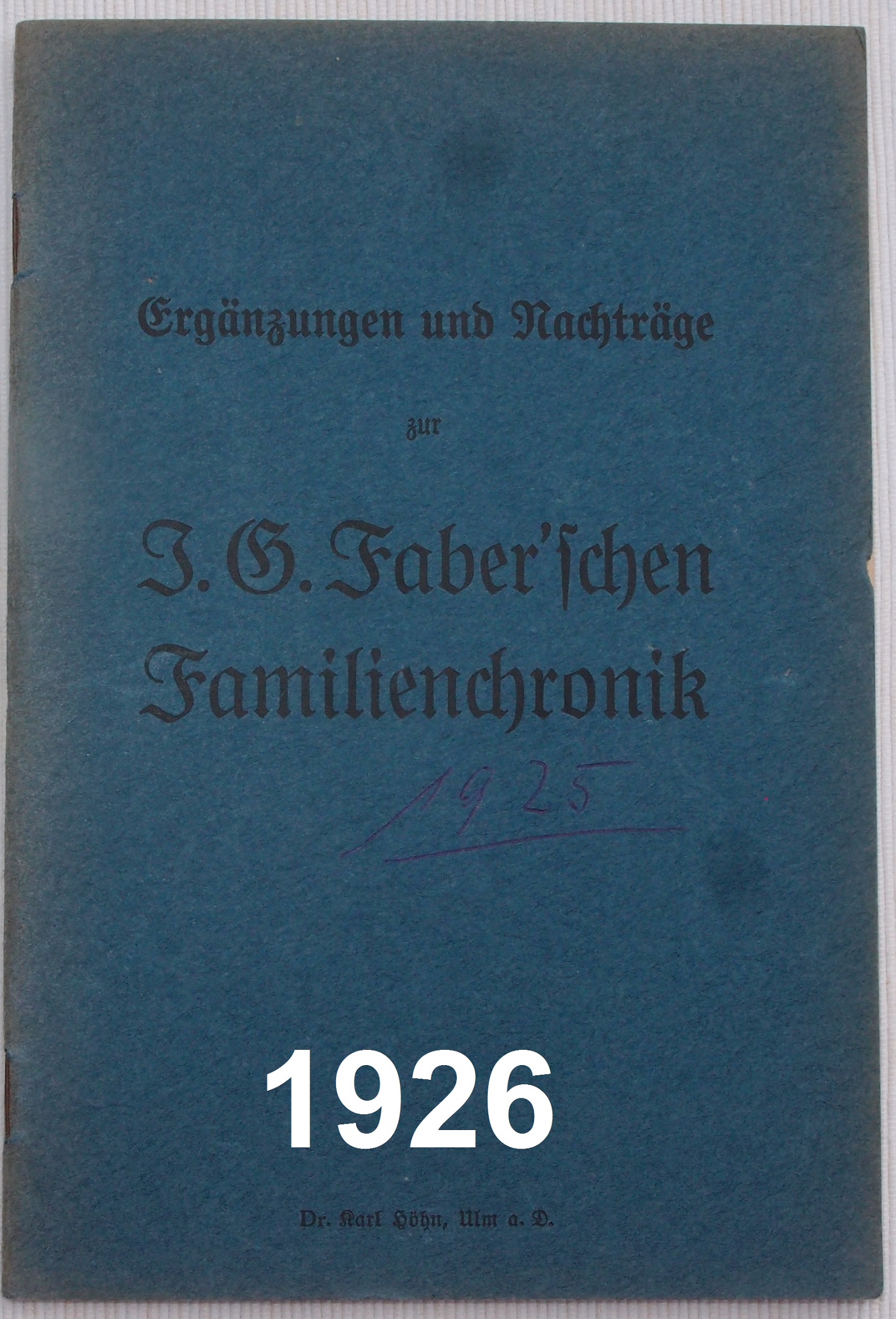 2018 08 10 Faberbuch 1926 B1